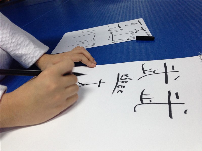 Japonca Kanji yazmayı öğrendik